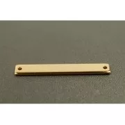 Distanziatore 2 fori per bracciale 33x5 mm dorato