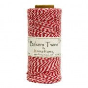 Bobina di 125 metri di spago Bakers Twine 1 mm Bianco/Rouge