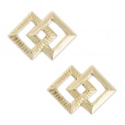 Distanziatori fini quadrati 11x8 mm Gold filled x2|raw }}