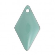 Zecchini in metallo e resina epossidica 16x9 mm - Verde acqua x8