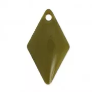 Zecchini in metallo e resina epossidica 16x9 mm - Olive x8