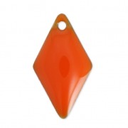 Zecchini in metallo e resina epossidica 16x9 mm - Arancione x8