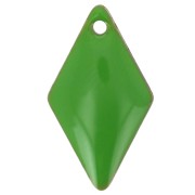 Zecchini in metallo e resina epossidica 16x9 mm - Verde x8