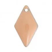 Zecchini in metallo e resina epossidica 16x9 mm - Rosa chiaro x8