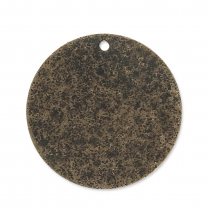 Medaglietta in metallo diamantata 25mm bronzo x4