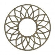 Distanziatore in metallo da decorare 38mm bronzo x1