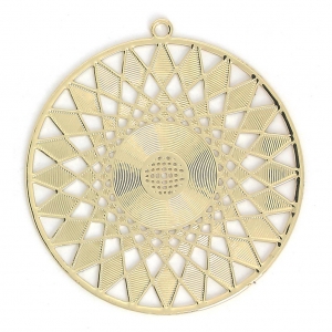 Distanziatore in metallo da decorare 37mm dorato x1