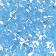 Perle in vetro (Rep. Ceca) Fizgig - Fiori Vintage 6 mm Crystal Aqua x3|raw }}