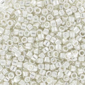 Miyuki Delica 11/0 DB0551 - Placcato argento sterling brillante x 50 g