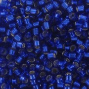 Miyuki Delica 11/0 DB0047 - Cobalto con bordi argentati x 100 g