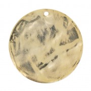 Zecchino sgualcito mm. 40 dorato con oro fino x1