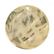 Zecchino sgualcito mm. 40 dorato con oro fino x1