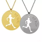 Ciondolo rotondo traforato