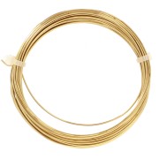 Filo di ottone per gioielli, filo tondo da 0,8 mm grezzo, con trattamento anti-ossidazione, 6 m