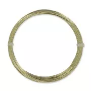 Filo di ottone per gioielli, filo tondo da 0,4 mm, grezzo, con trattamento anti-ossidazione x 20 m