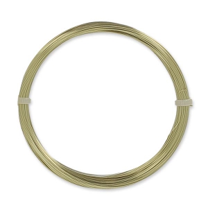 Filo di ottone per gioielli, filo tondo da 0,4 mm, grezzo, con trattamento anti-ossidazione x 20 m