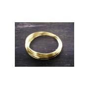Filo di ottone per gioielli, filo tondo da 0,4 mm, grezzo, con trattamento anti-ossidazione x 20 m