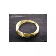 Filo di ottone per gioielli, filo tondo da 0,4 mm, grezzo, con trattamento anti-ossidazione x 20 m