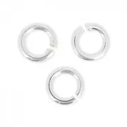 Anellini aperti - Fabbricazione europea - mm. 4x0.8 in Argento 925 x25