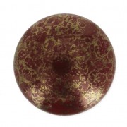 Cabochon di vetro di Puca® 18 mm Red Corail Luster Bronze x 1|raw }}
