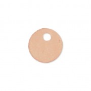 Medaglietta rotonda 6 mm Rosa Gold Filled x 1|raw }}