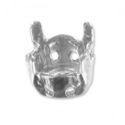 Castone PureCrystal 1028/1088/1122 tondo mm. 6 rodiato x1