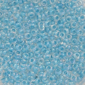 Rocaille Toho Demi Round 8/0 TO8RDR0781 - Crystal AB Aqua Op Lined x5g