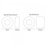 Rocaille Toho Demi Round 8/0 TO8RDR0781 - Crystal AB Aqua Op Lined x5g