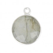 Pendente  12mm castone Argento 925 / Labradorite x1