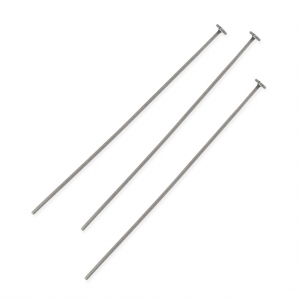 Chiodino con testa piatta mm.  70 x 0,8  morbido argentato antico x10