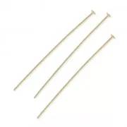 Chiodino testa piatta mm. 70 x 0,8 morbido Dorato con oro fino x10