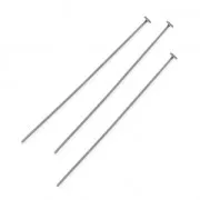 Chiodino testa piatta mm.  50 x 0,8  morbido argentato antico x10