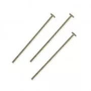 Chiodino testa piatta mm.  30 x 0,8  morbido bronzo x10