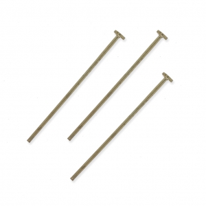 Chiodino testa piatta mm.  30 x 0,8  morbido bronzo x10