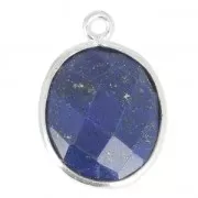 Pendente  11 x 13 mm castone Argento 925 / Lapis x1
