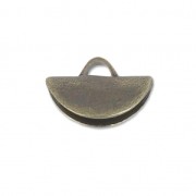 Pinza a mezzaluna punta 9x5,5 mm - Bronzo x1