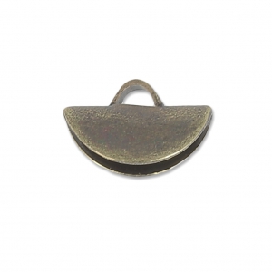Pinza a mezzaluna punta 9x5,5 mm - Bronzo x1