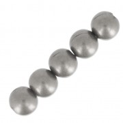 Perla rotonda da 2 mm - Produzione europea - Argento anticato x20