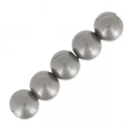 Perla rotonda da 2 mm - Produzione europea - Argento anticato x20