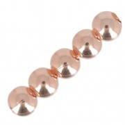 Perla rotonda da 2 mm - Produzione europea - Dorata rosa x20