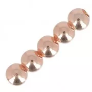Perla rotonda da 2 mm - Produzione europea - Dorata rosa x20
