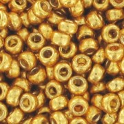 Perline Rocaille Miyuki Duracoat 11/0 4202 - Oro galvanizzato x 100 g