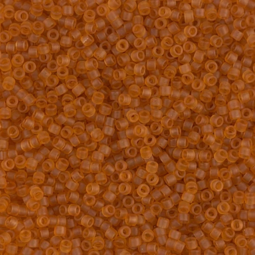 Miyuki Delica 11/0 DB1261 - Mat Transparent Marigold x8g