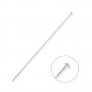 Fibula testa mezza sfera 78 mm argentato x1