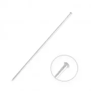 Fibula testa mezza sfera 78 mm argentato x1