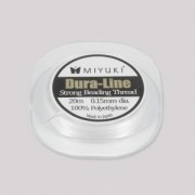 Miyuki Dura-Line fil nylon intrecciato 0.15 mm Crystal  x20 m