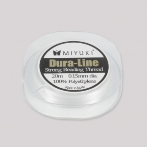 Miyuki Dura-Line fil nylon intrecciato 0.15 mm Crystal  x20 m
