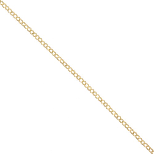 Catena rolo' 2,2 mm Argento 925 Dorato con oro fino  x 50cm