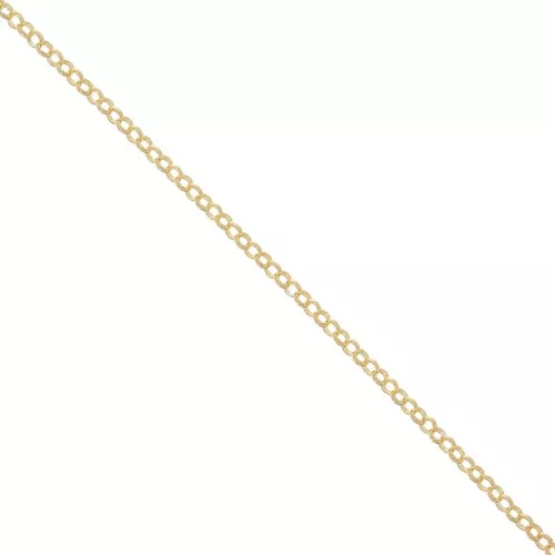 Catena rolo' 2,2 mm Argento 925 Dorato con oro fino x 50cm