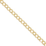 Catena rolo' 2,2 mm Argento 925 Dorato con oro fino x 50cm